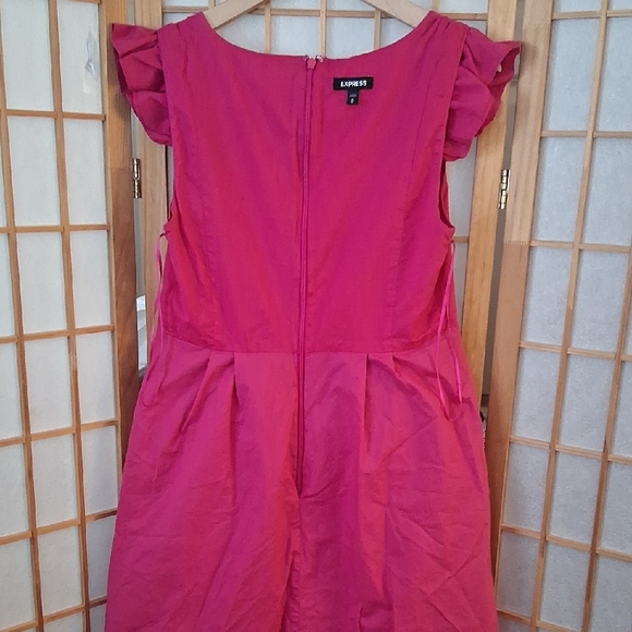Express Pink Ruffled  Dress - Picture 13 of 16
